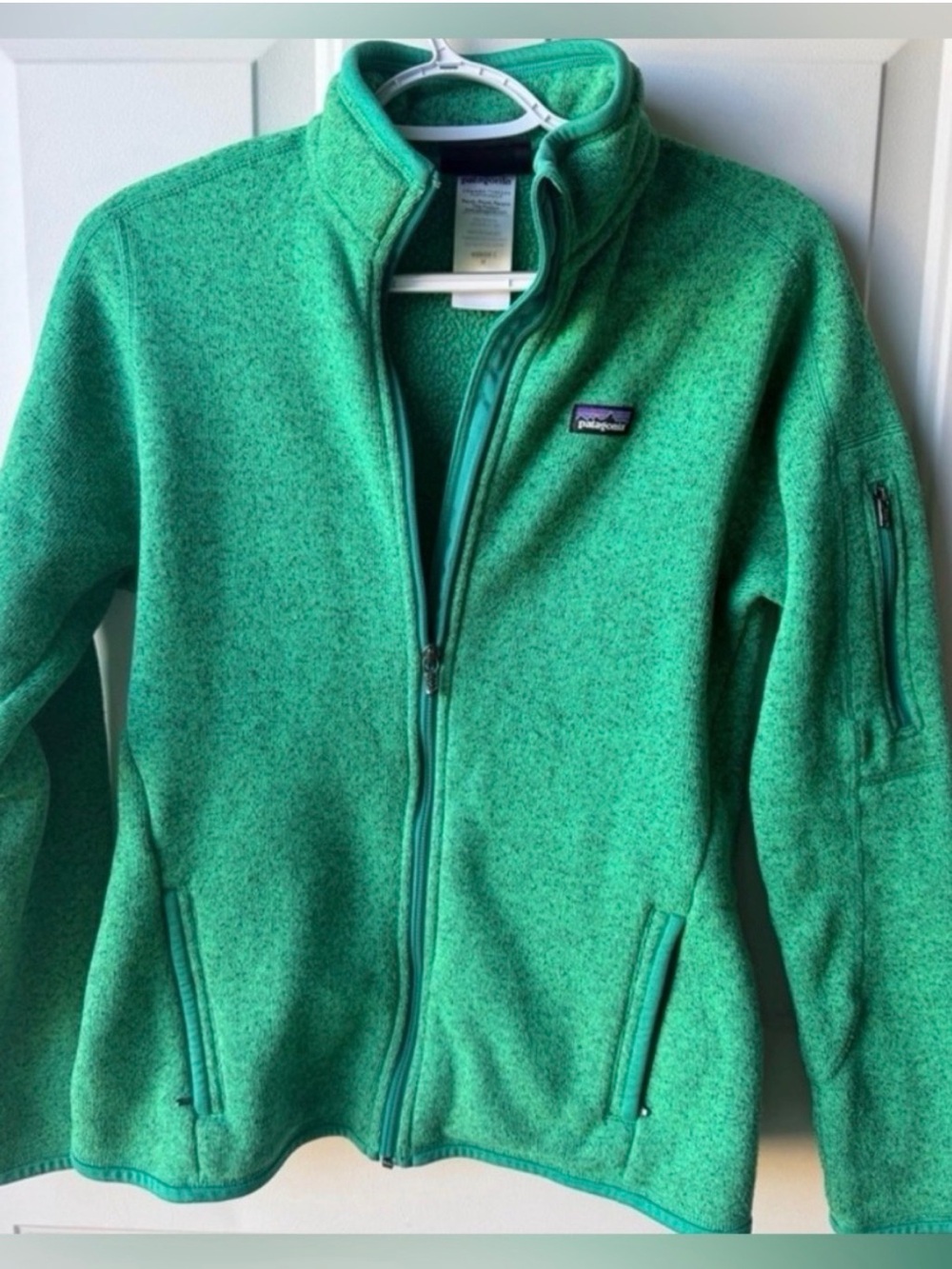 Patagonia Better Sweater Full Zip Jacket Women’s M Nettle Green Fleece